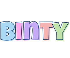 Binty pastel logo