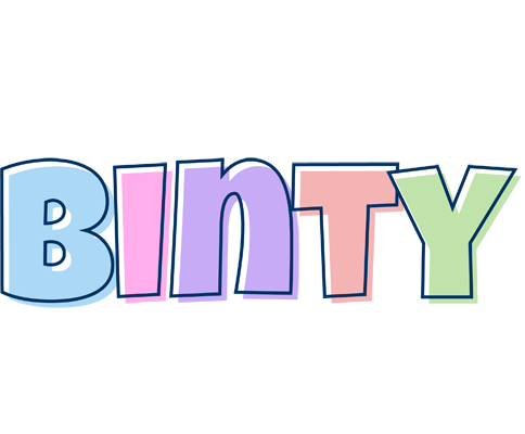 Binty pastel logo
