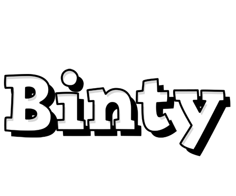 Binty snowing logo