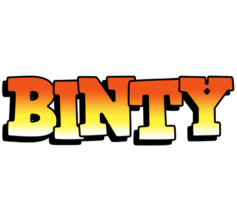 Binty sunset logo