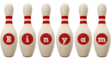 Binyam bowling-pin logo