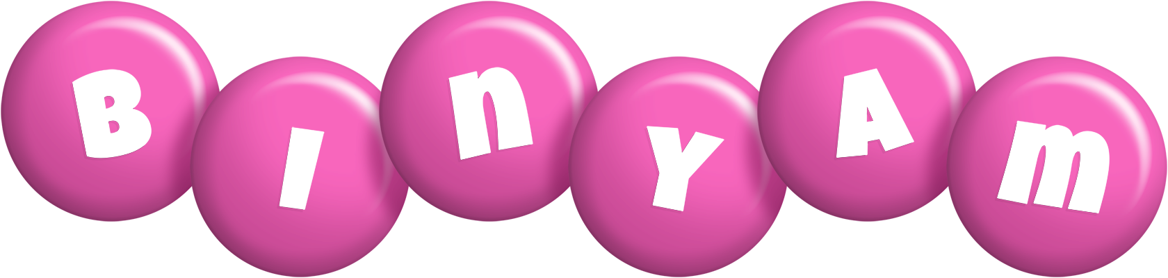 Binyam candy-pink logo