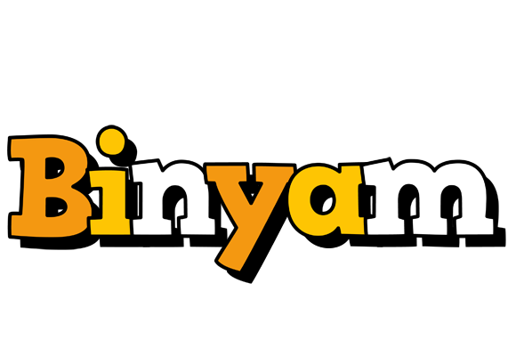 Binyam cartoon logo