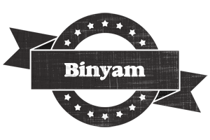 Binyam grunge logo