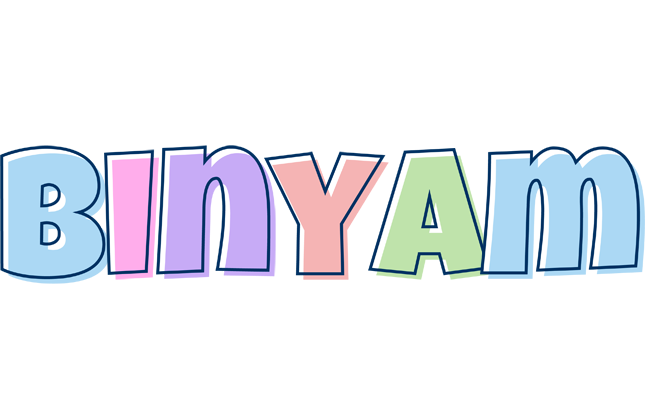 Binyam pastel logo