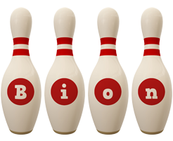 Bion bowling-pin logo