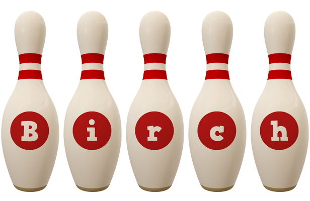 Birch bowling-pin logo
