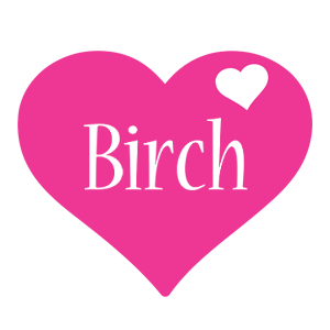 Birch love-heart logo