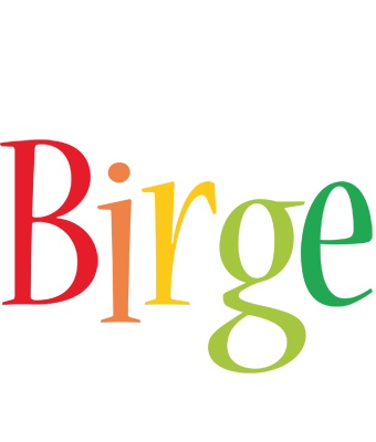 Birge birthday logo