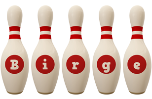 Birge bowling-pin logo