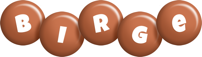 Birge candy-brown logo