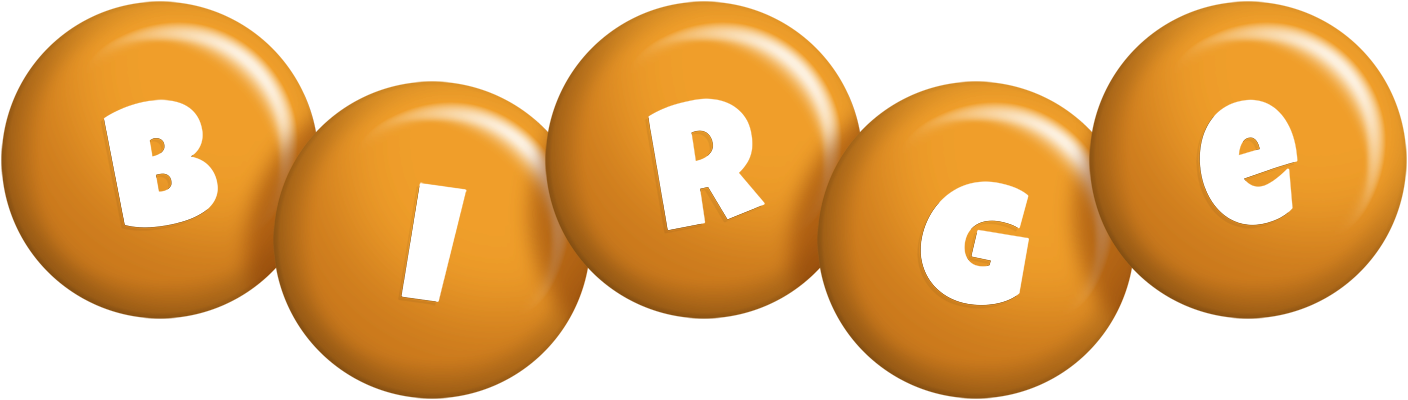 Birge candy-orange logo