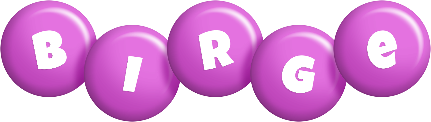 Birge candy-purple logo