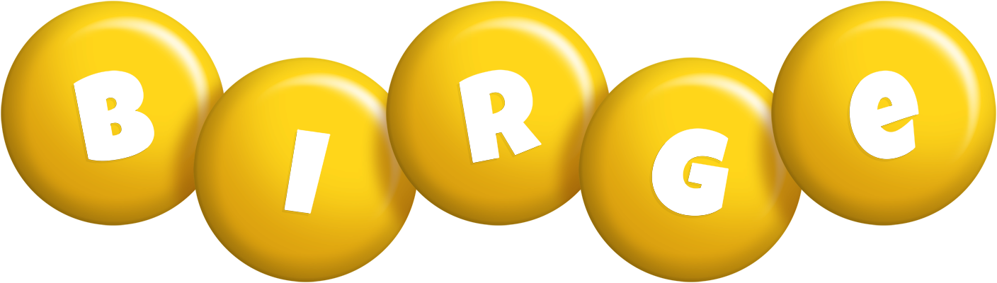 Birge candy-yellow logo