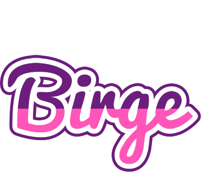Birge cheerful logo