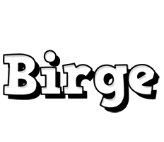 Birge snowing logo