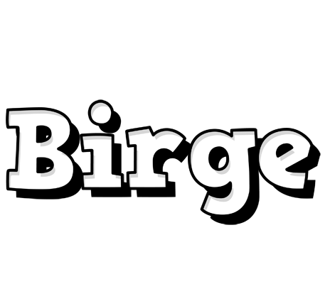 Birge snowing logo