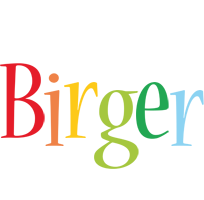 Birger birthday logo