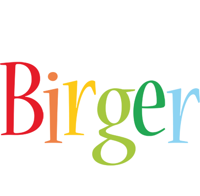 Birger birthday logo