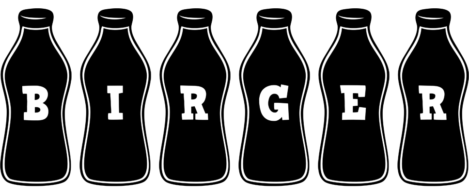 Birger bottle logo