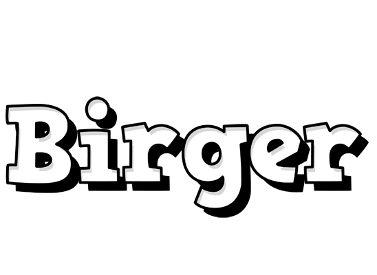 Birger snowing logo