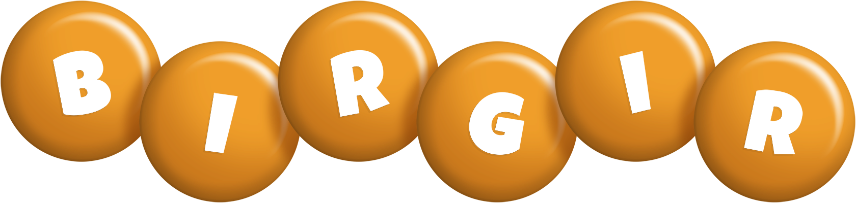 Birgir candy-orange logo