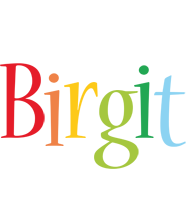 Birgit birthday logo