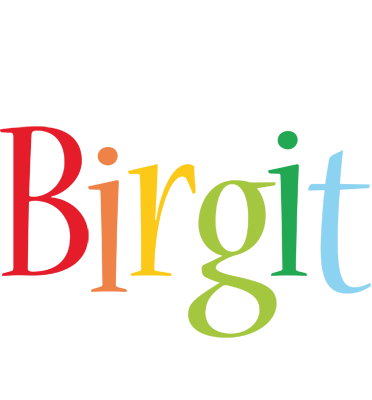 Birgit birthday logo