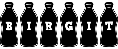 Birgit bottle logo