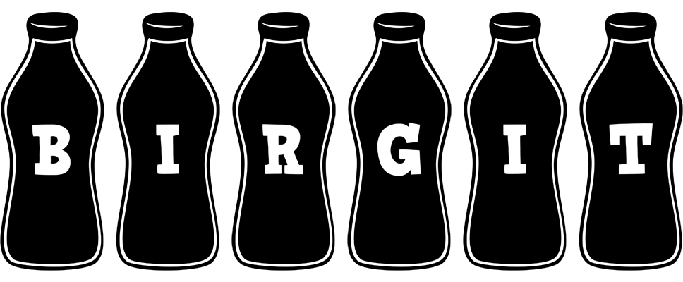 Birgit bottle logo