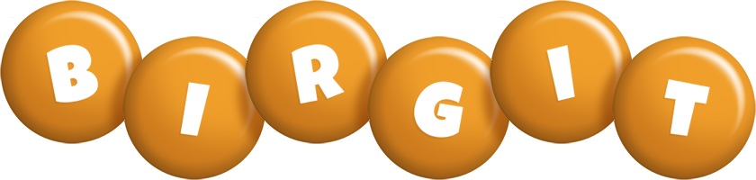 Birgit candy-orange logo