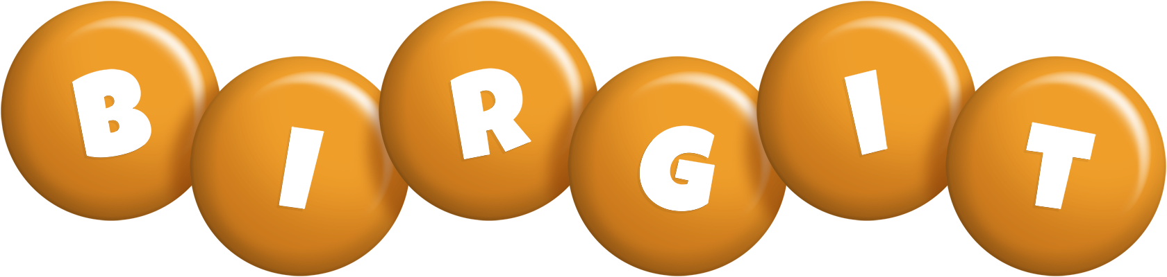 Birgit candy-orange logo