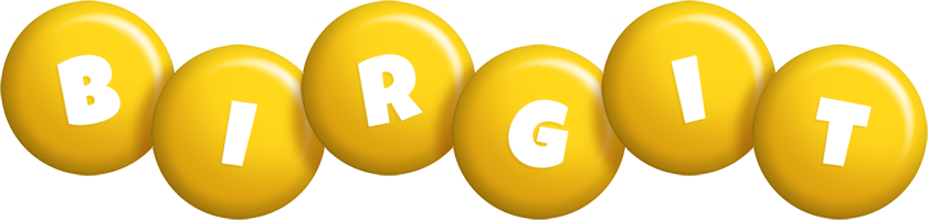 Birgit candy-yellow logo