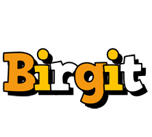 Birgit cartoon logo