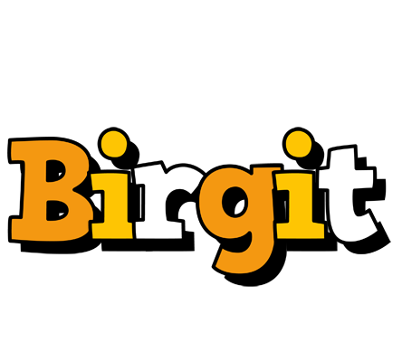 Birgit cartoon logo