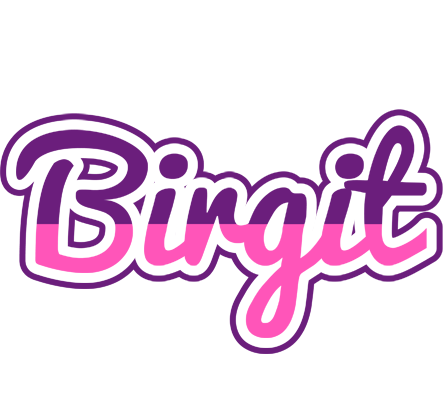 Birgit cheerful logo