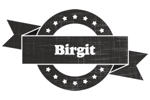 Birgit grunge logo