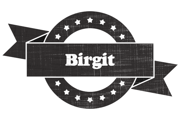 Birgit grunge logo