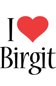 Birgit i-love logo