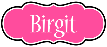 Birgit invitation logo