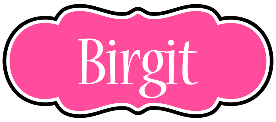 Birgit invitation logo