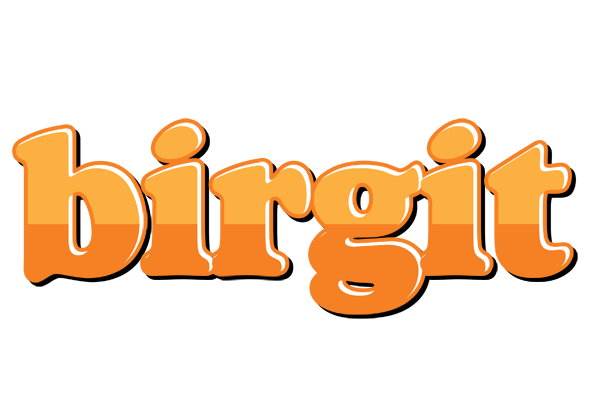 Birgit orange logo