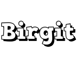 Birgit snowing logo