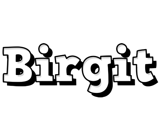 Birgit snowing logo