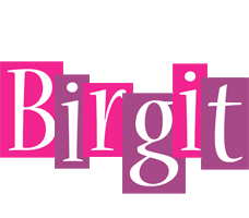 Birgit whine logo