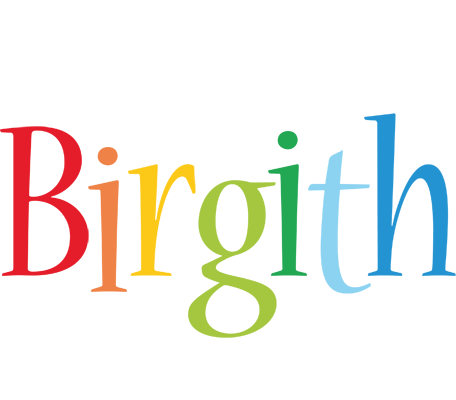 Birgith birthday logo