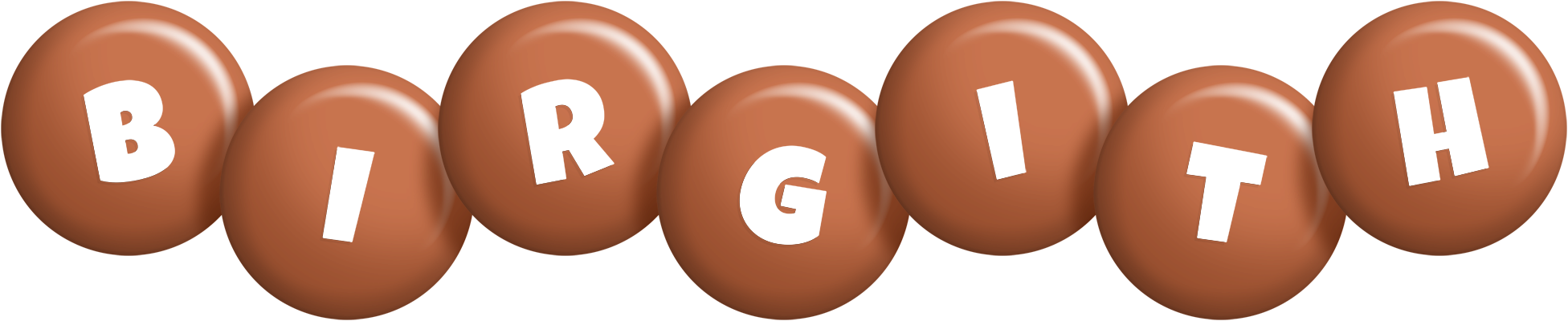 Birgith candy-brown logo