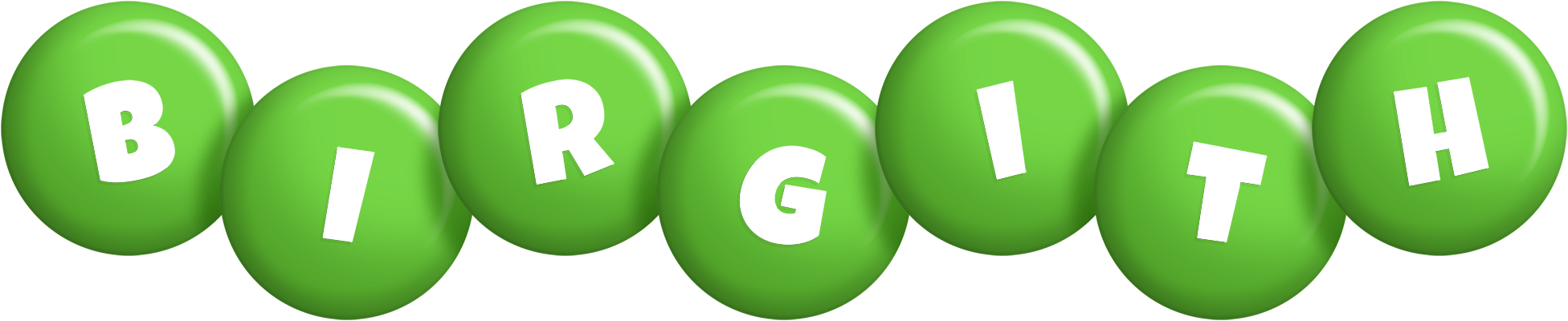 Birgith candy-green logo