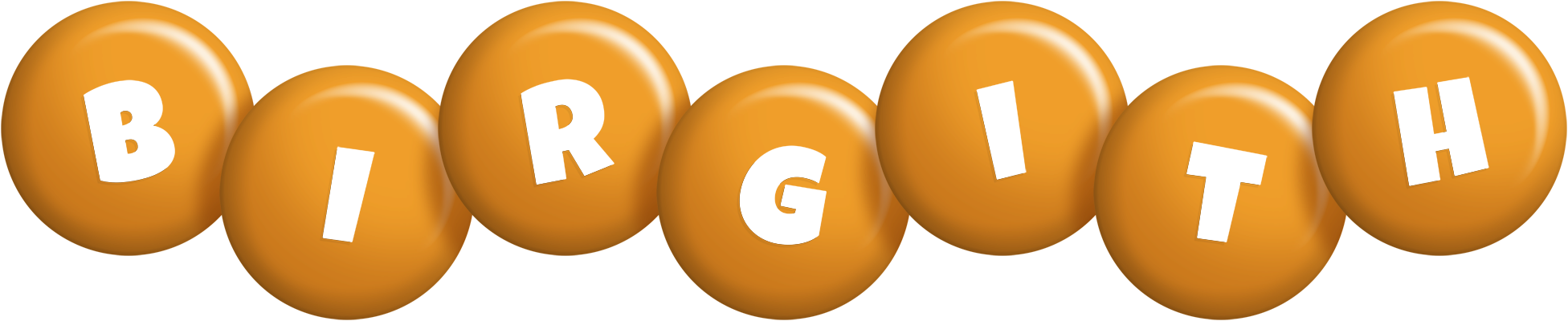 Birgith candy-orange logo
