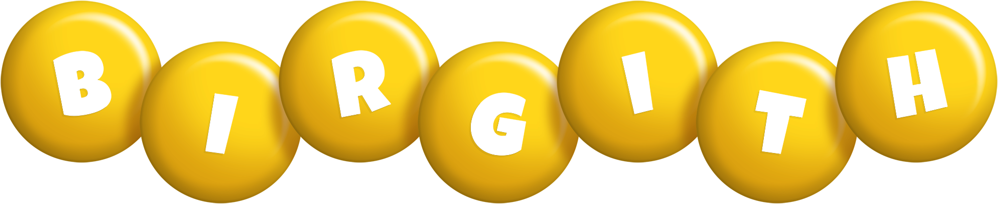 Birgith candy-yellow logo